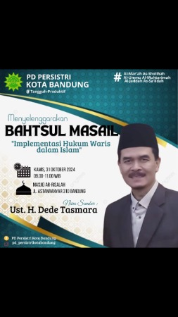 Logo PC Persisteri Sukasari mengikuti acara Bahtsul Masail